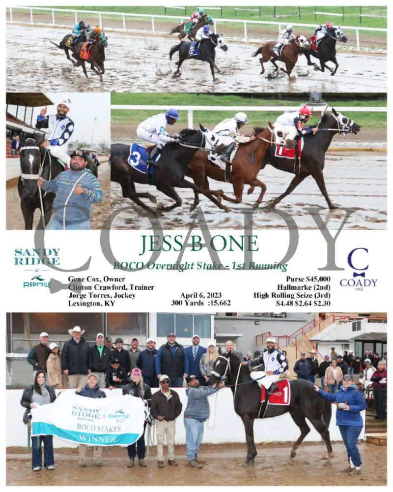 JESS B ONE - BOCO Overnight Stake - 1st Running - 04-06-23 - R06 - SRM - Coady Media - Kurtis Coady Photography