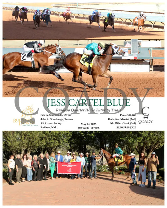 JESS CARTEL BLUE - Ruidoso Quarter Horse Futurity Trials - 05-23-25 - R15 - RUI Ruidoso Downs