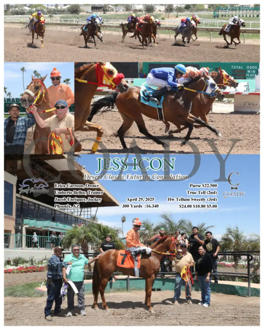 JESS ICON - Desert Classic Futurity Consolation - 04-29-25 - R01 - TUP Turf Paradise