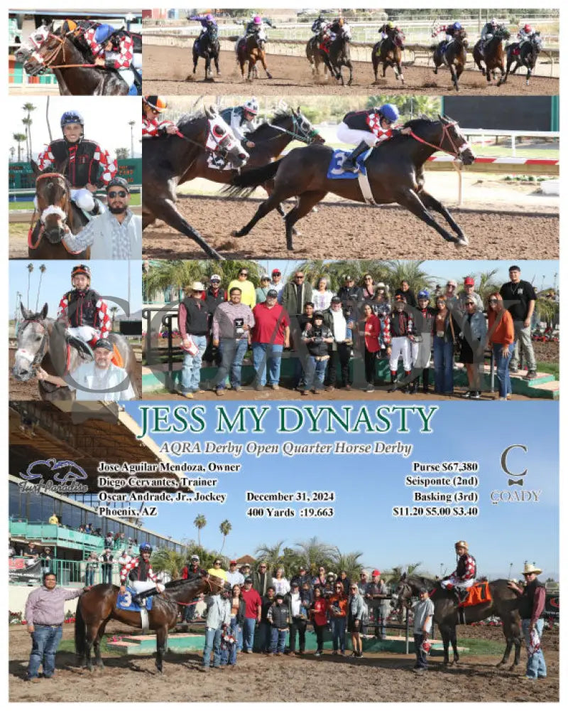 Jess My Dynasty - Aqra Derby Open Quarter Horse 12-31-24 R02 Tup Turf Paradise