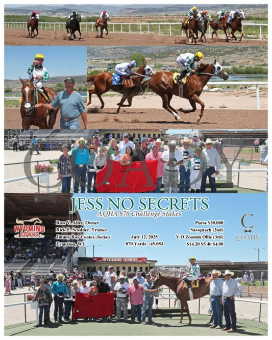 JESS NO SECRETS - AQHA 870 Challenge Stakes - 07-12-25 - R04 - WYO Wyoming Downs