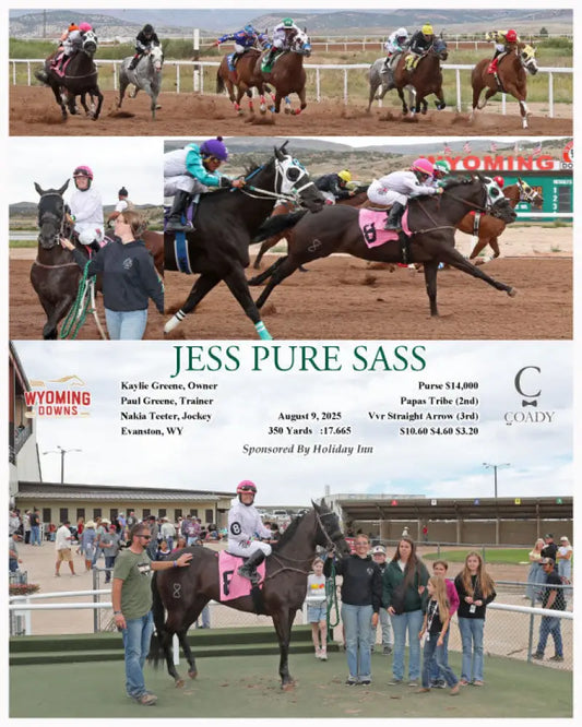 JESS PURE SASS - 08-09-25 - R04 - WYO Wyoming Downs