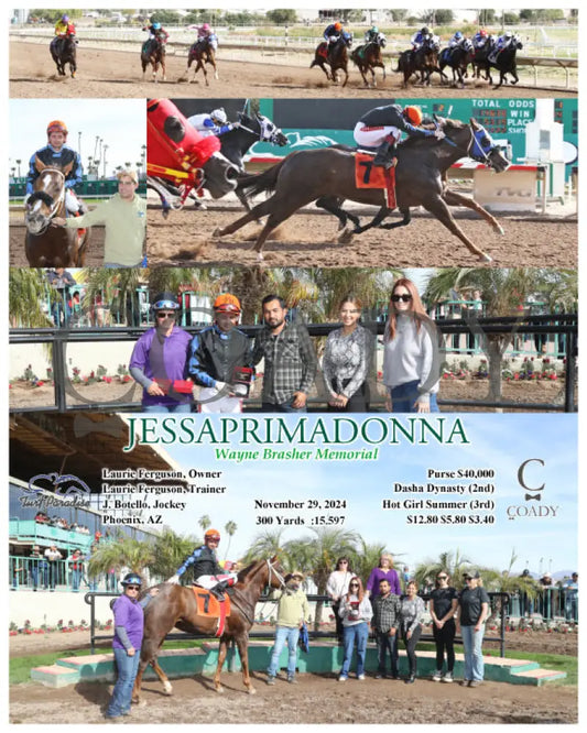 Jessaprimadonna - Wayne Brasher Memorial 11-29-24 R02 Tup Turf Paradise