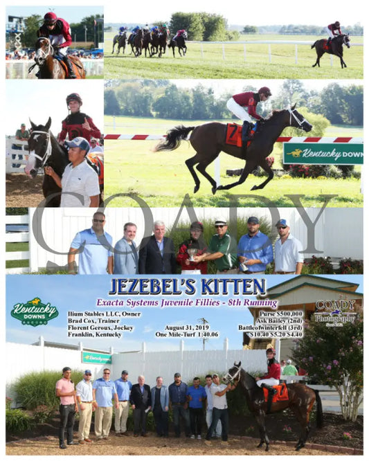 Jezebel’s Kitten - Exacta Systems Juvenile Fillies 8Th Running 08-31-19 R09 Kd Kentucky Downs