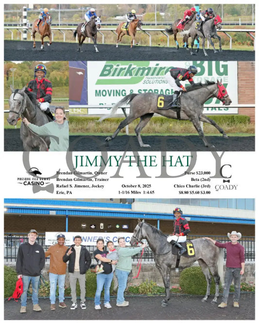 JIMMY THE HAT - 10-08-25 - R06 - PID Presque Isle Downs