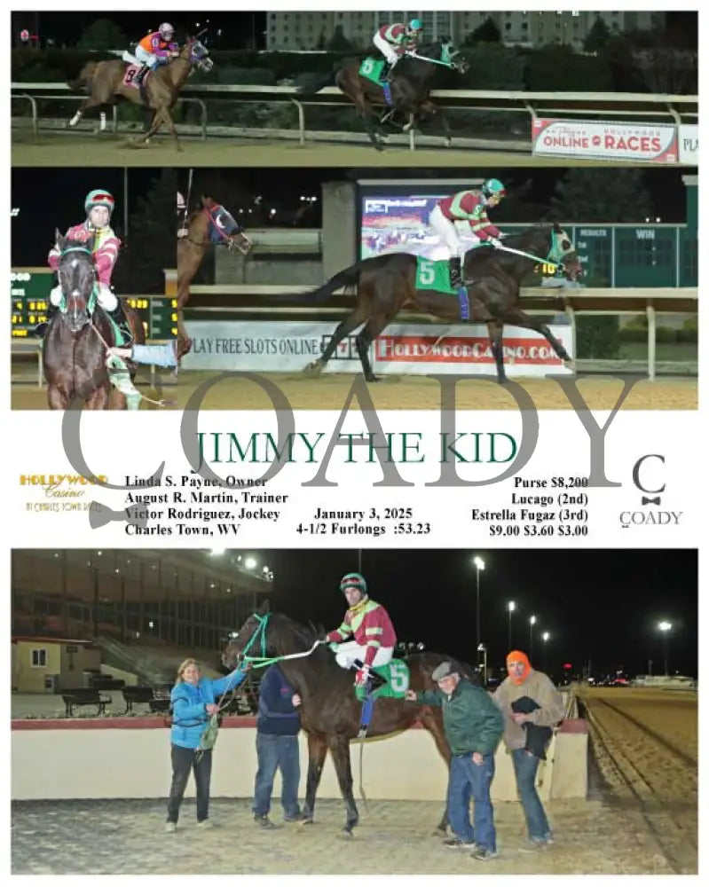 Jimmy The Kid - 01-03-25 R03 Ct Hollywood Casino At Charles Town Races