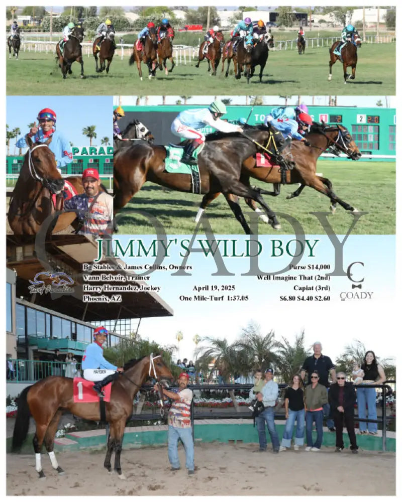 JIMMY’S WILD BOY - 04-19-25 - R09 - TUP Turf Paradise
