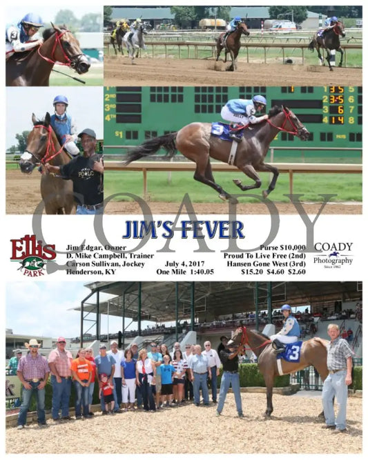 Jim’s Fever - 070417 Race 01 Elp Ellis Park