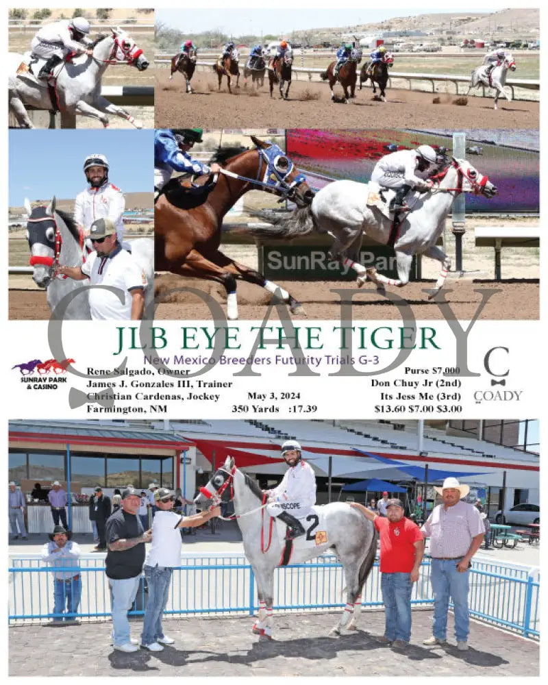 Jlb Eye The Tiger - New Mexico Breeders Futurity Trials G-3 05-03-24 R01 Srp Sunray Park