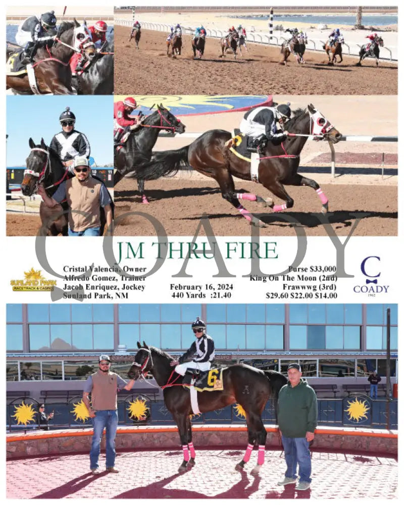 Jm Thru Fire - 02-16-24 R06 Sun Sunland Park