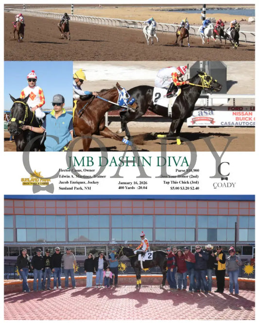JMB DASHIN DIVA - 01-16-26 - R04 - SUN - Coady Media - Kurtis Coady Photography
