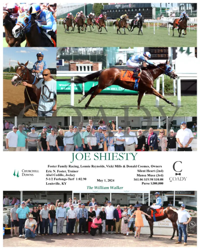 Joe Shiesty - The William Walker 05-01-24 R09 Cd Churchill Downs