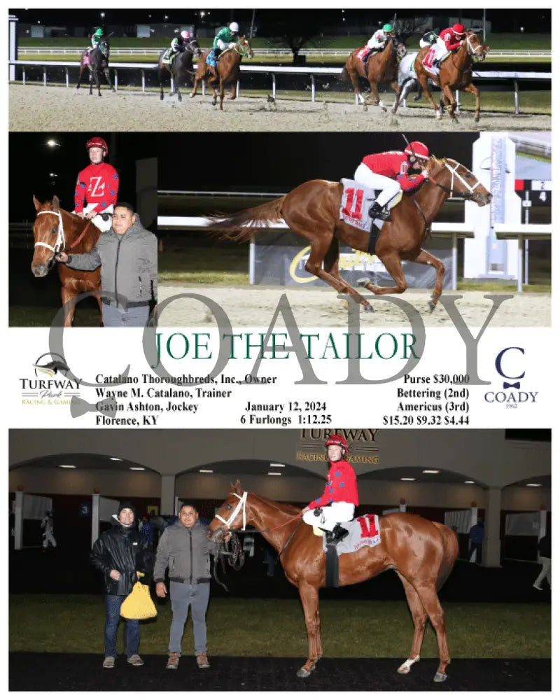 Joe The Tailor - 01-12-24 R06 Tp Turfway Park
