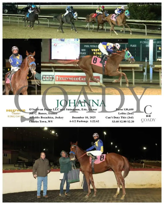 JOHANNA - 12-10-25 - R06 - CT Hollywood Casino at Charles Town Races