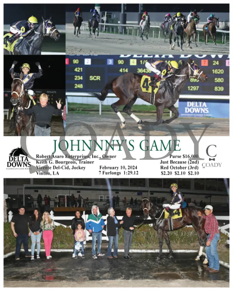 Johnnny’s Game - 02 - 10 - 24 R08 Ded Delta Downs