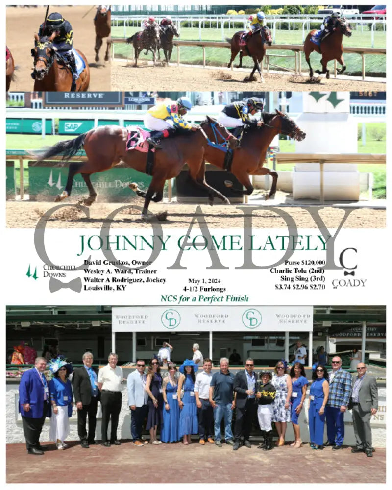 Johnny Come Lately - 05-01-24 R02 Cd Group Churchill Downs