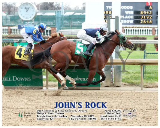 John’s Rock - 11-28-19 R04 Cd Action Churchill Downs