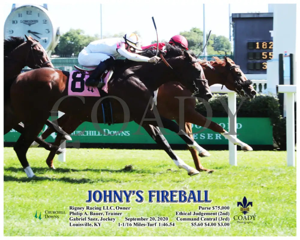 Johny’s Fireball - 09-20-20 R06 Cd Action Churchill Downs