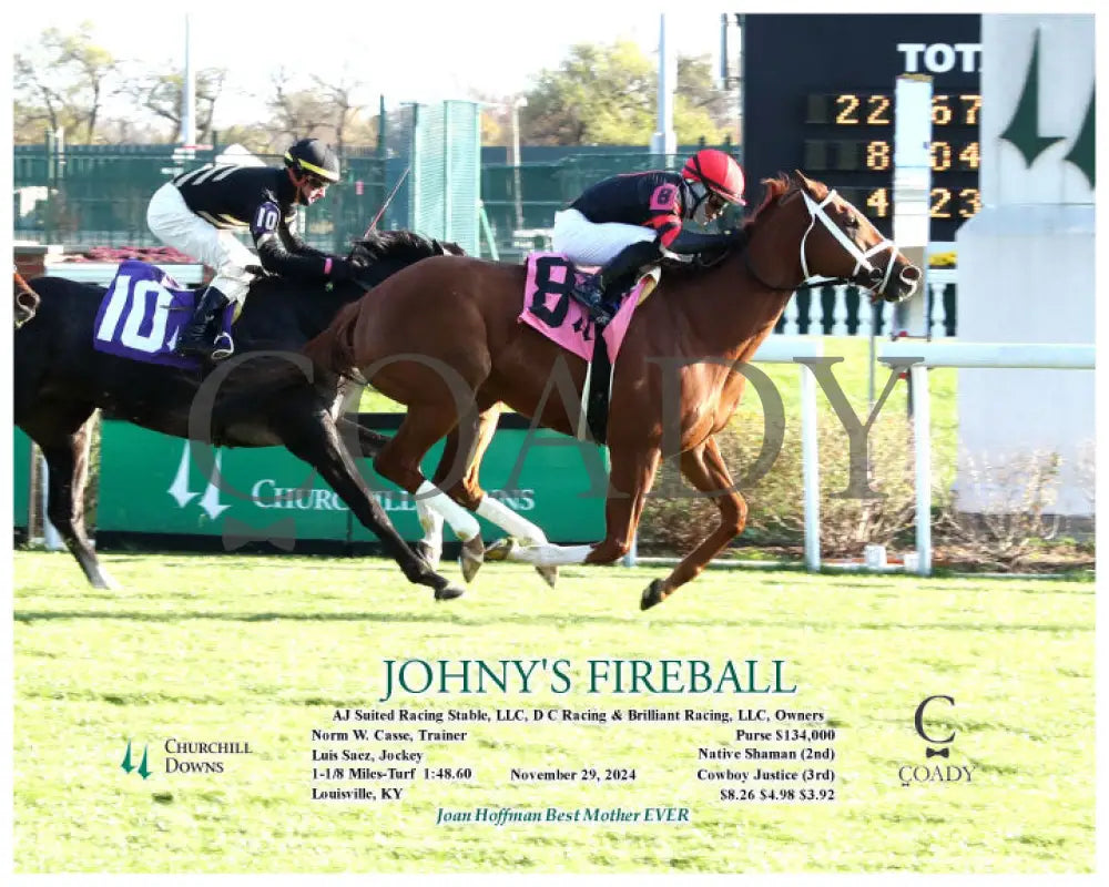 Johny’s Fireball - 11-29-24 R06 Cd Action 01 Churchill Downs