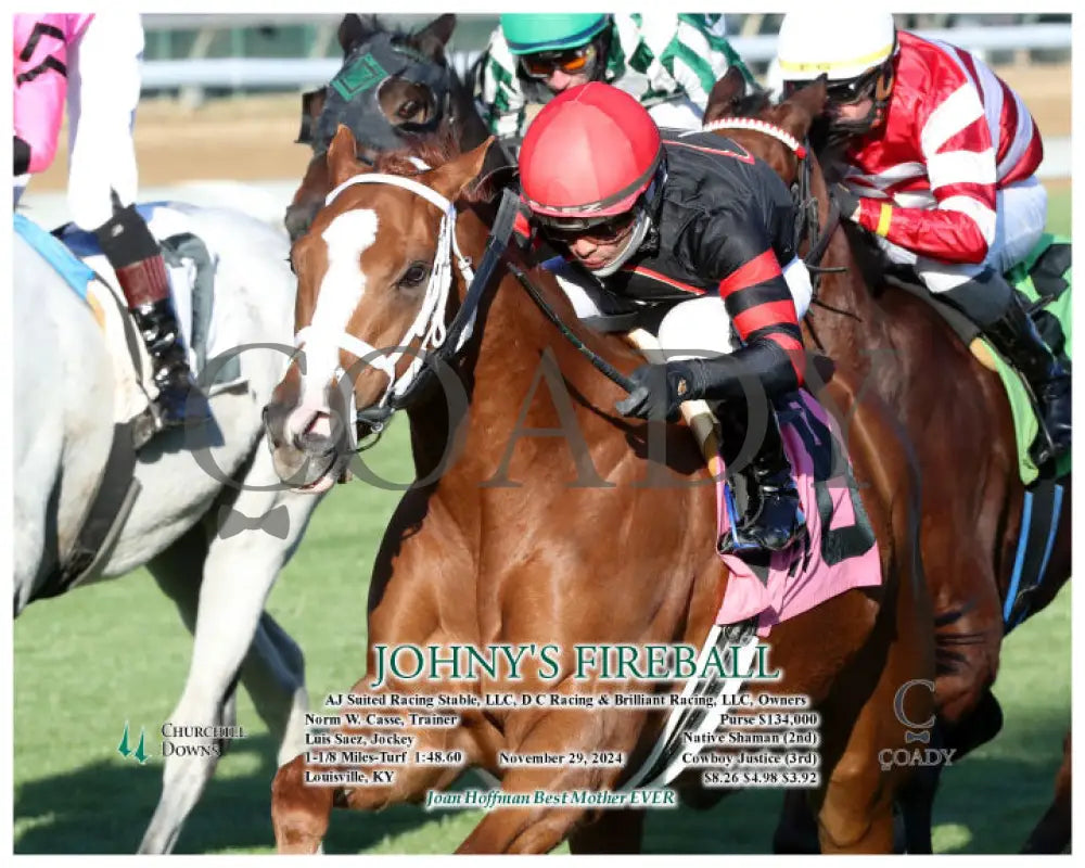 Johny’s Fireball - 11-29-24 R06 Cd Action 02 Churchill Downs