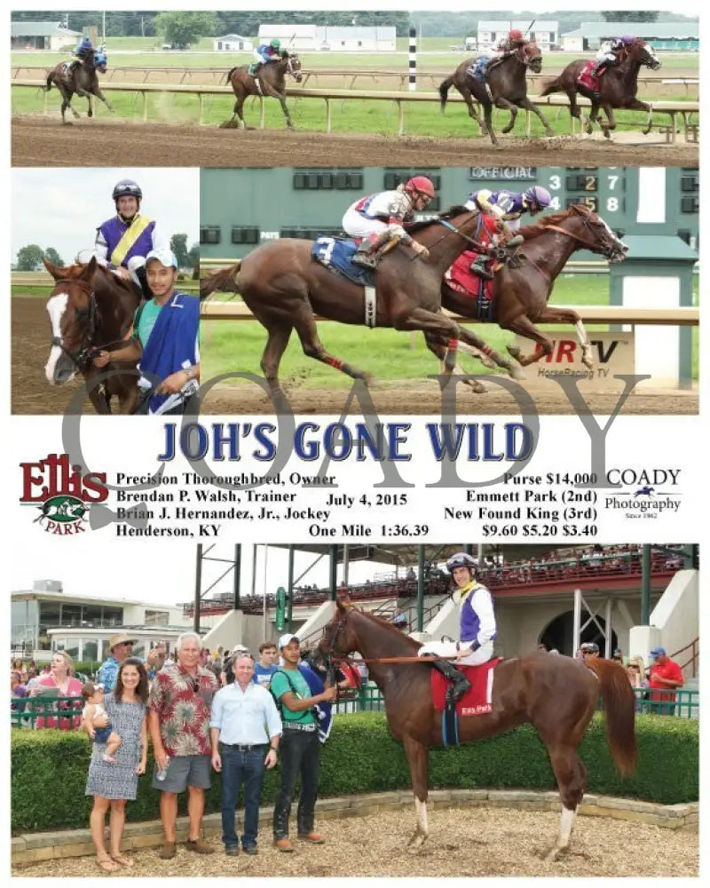 Joh’s Gone Wild - 070415 Race 03 Elp Ellis Park