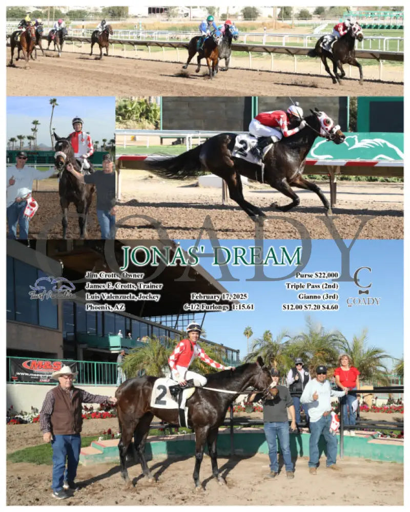 JONAS’ DREAM - 02-17-25 - R07 - TUP Turf Paradise