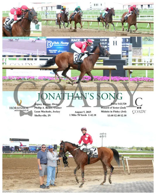 JONATHAN’S SONG - 08-05-25 - R03 - IND Indiana Grand