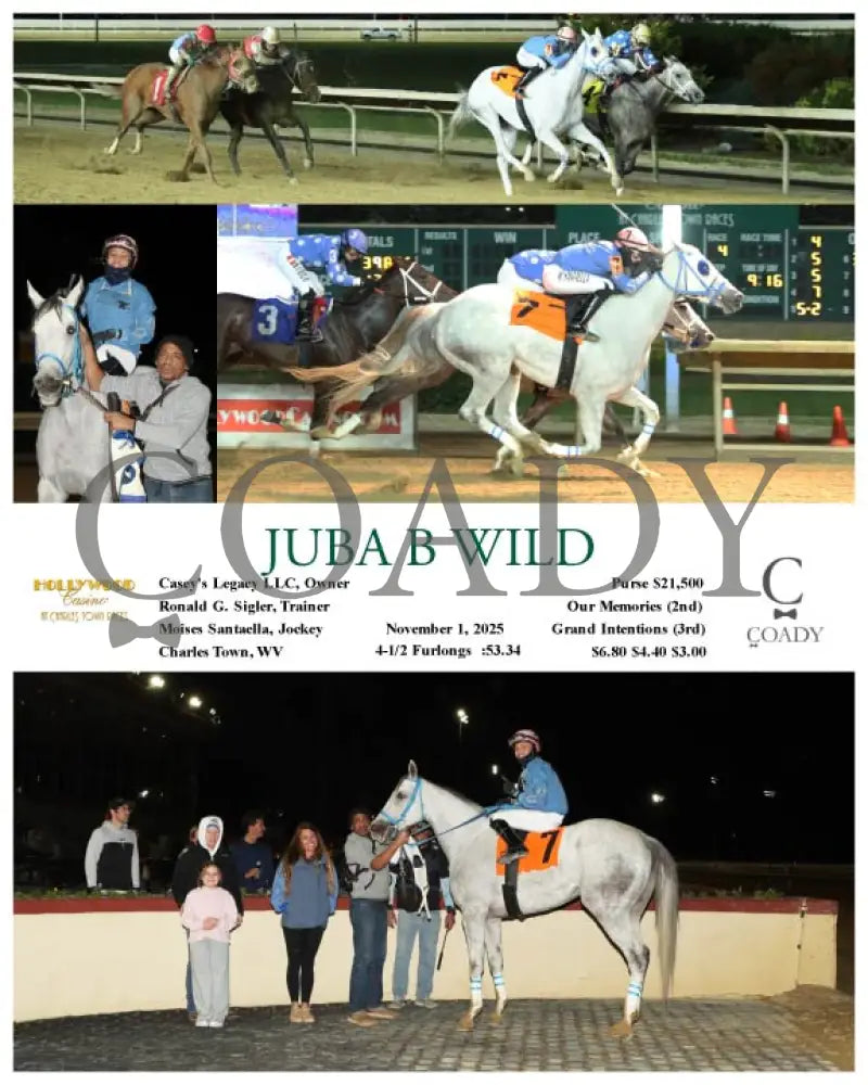 JUBA B WILD - 11-01-25 - R04 - CT Hollywood Casino at Charles Town Races