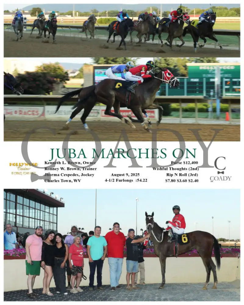 JUBA MARCHES ON - 08-09-25 - R02 - CT Hollywood Casino at Charles Town Races