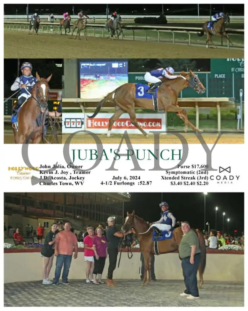 Juba’s Punch - 07-06-24 R07 Ct Hollywood Casino At Charles Town Races