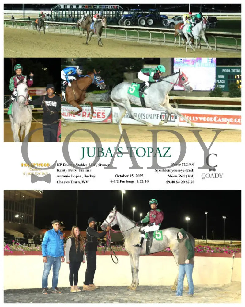 JUBA’S TOPAZ - 10-15-25 - R03 - CT Hollywood Casino at Charles Town Races