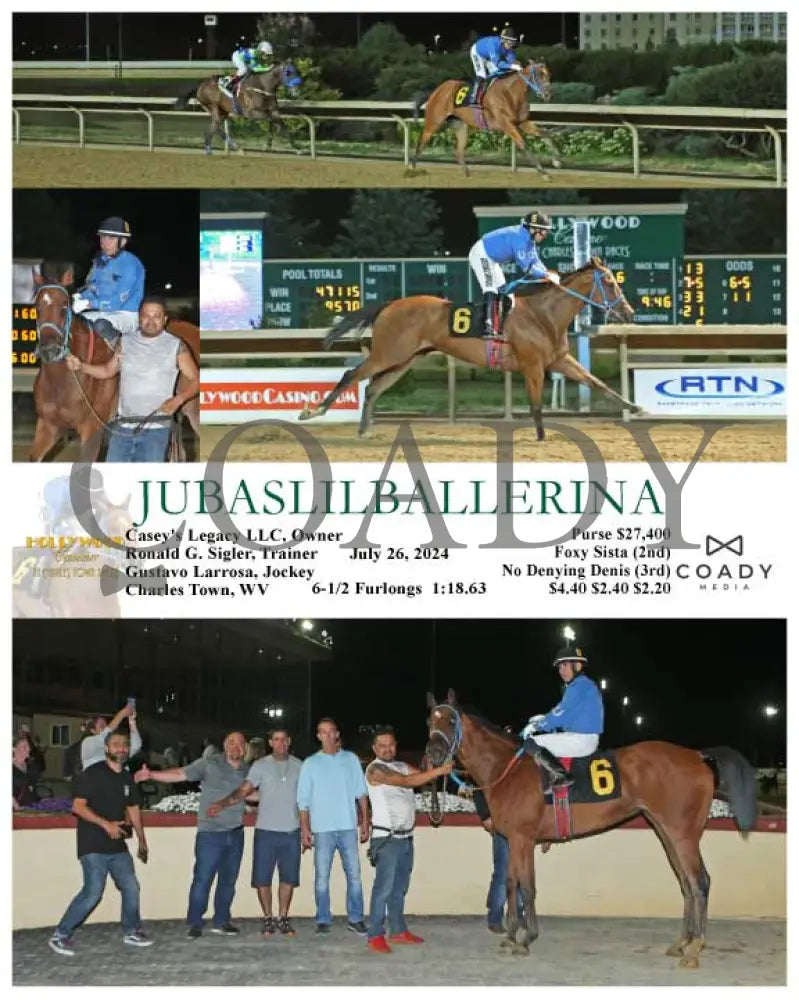Jubaslilballerina - 07-26-24 R06 Ct Hollywood Casino At Charles Town Races