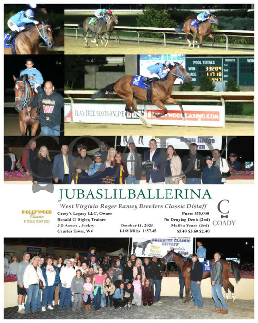 JUBASLILBALLERINA - 101125 - Race 05 - CT West Virginia Roger Ramey Breeders Classic Distaff Hollywood Casino at