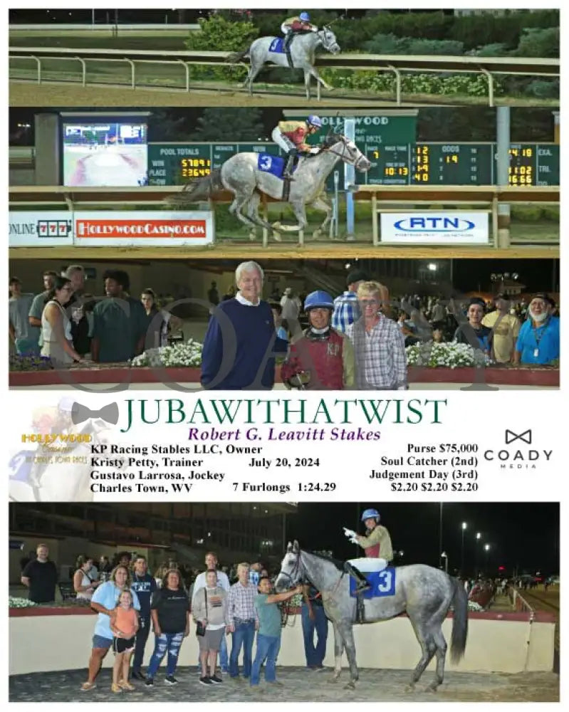 Jubawithatwist - Robert G. Leavitt Stakes 07-20-24 R07 Ct Hollywood Casino At Charles Town Races