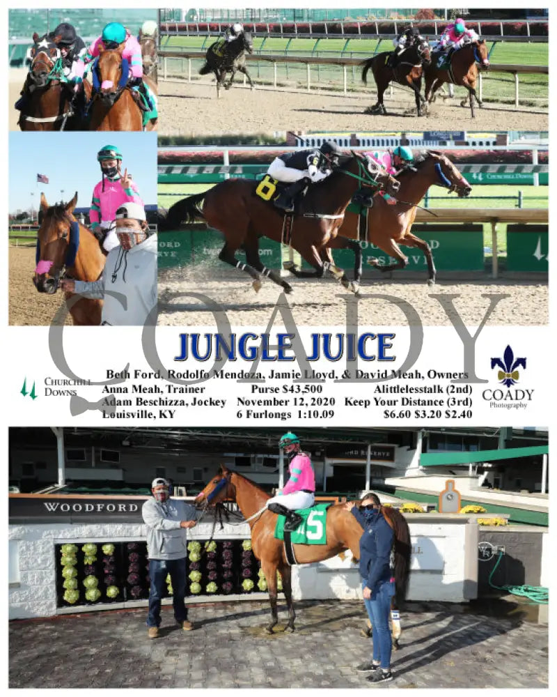 Jungle Juice - 11-12-20 R04 Cd Churchill Downs