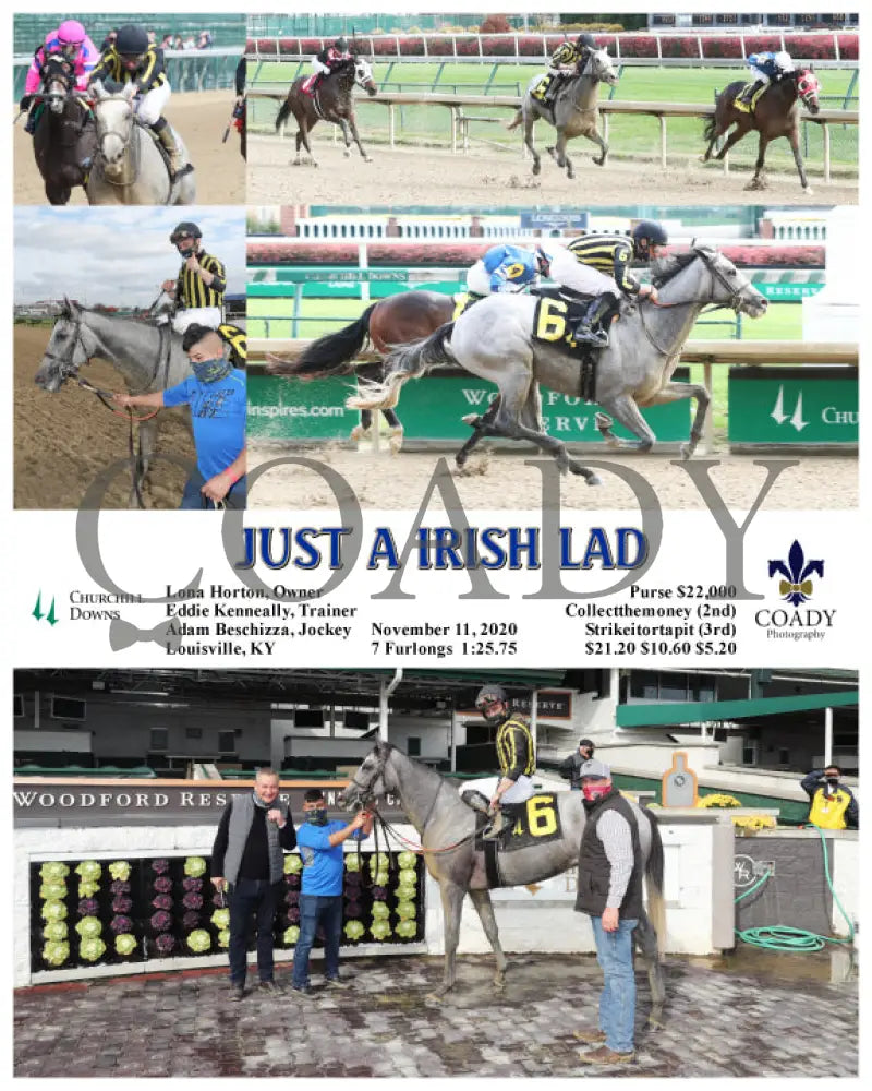 Just A Irish Lad - 11-11-20 R01 Cd Churchill Downs