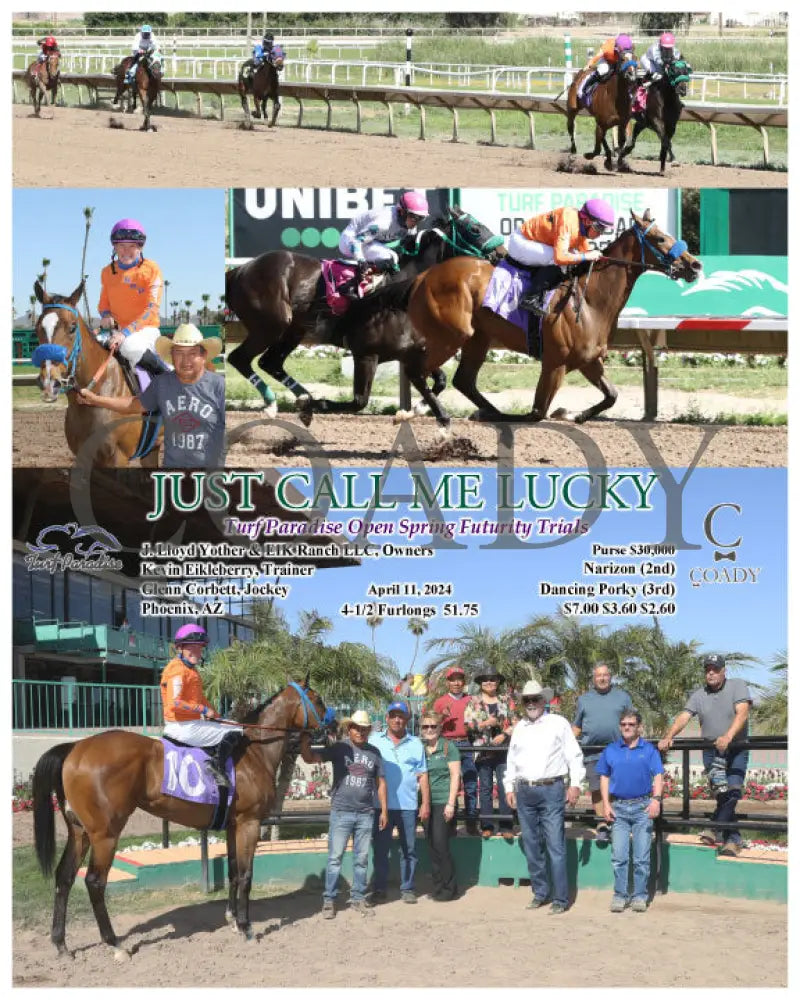 Just Call Me Lucky - Turf Paradise Open Spring Futurity Trials 04 - 11 - 24 R05 Tup