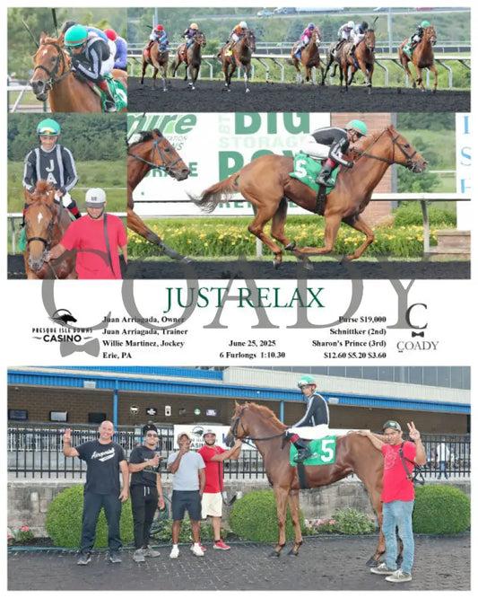 JUST RELAX - 06-25-25 - R06 - PID Presque Isle Downs