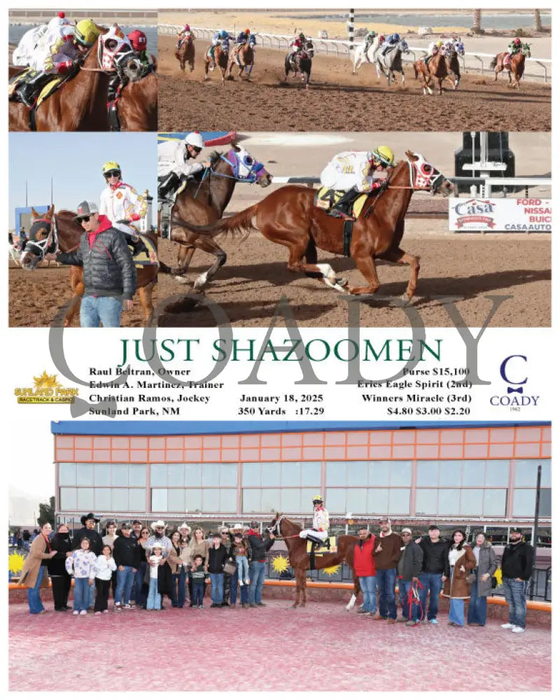 Just Shazoomen - 01-18-25 R07 Sun Turfway Park