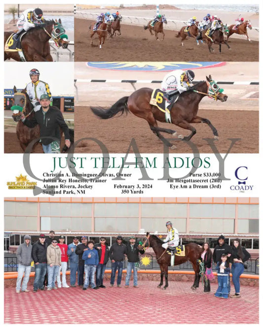 Just Tell Em Adios - 02-03-24 R07 Sun Sunland Park
