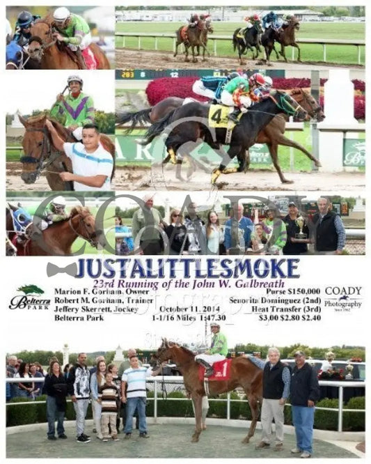 Justalittlesmoke - 101114 Race 04 Btp Belterra Park