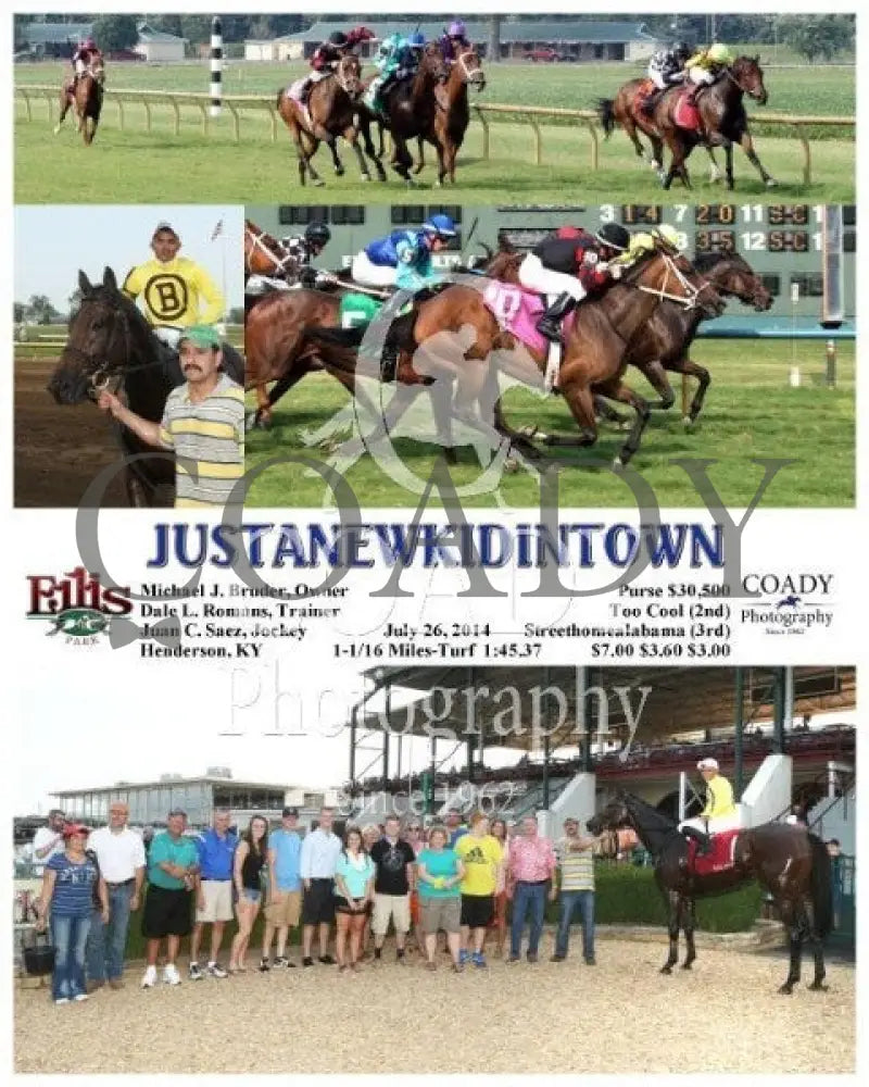 Justanewkidintown - 072614 Race 08 Elp Ellis Park