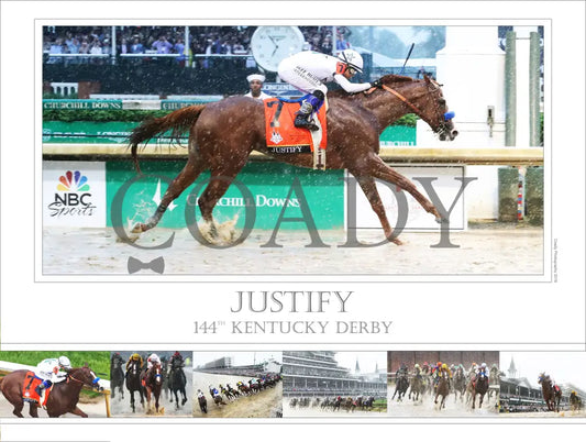 Justify - 144Th Kentucky Derby Limited Edition 18X24 Print