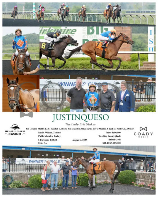 JUSTINQUESO - The Lady Erie Stakes - 08-04-25 - R07 - PID Presque Isle Downs