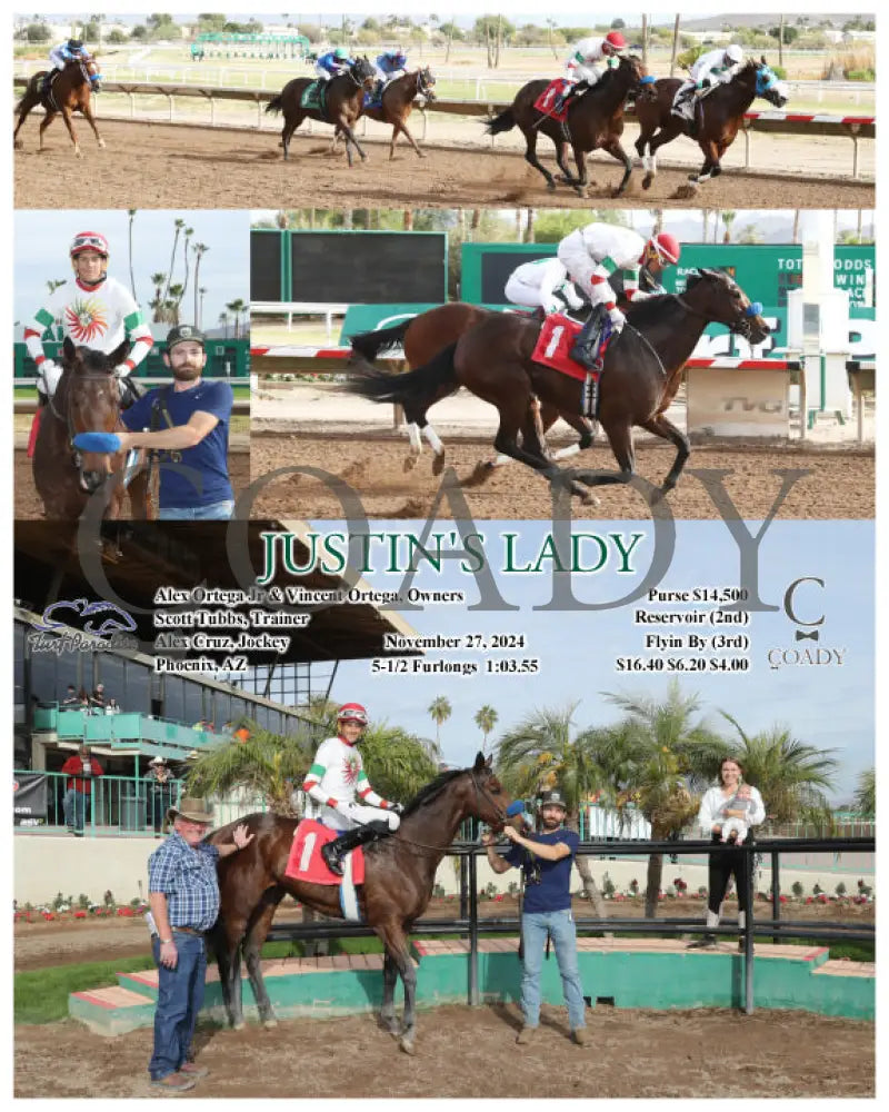 Justin’s Lady - 11-27-24 R04 Tup Turf Paradise