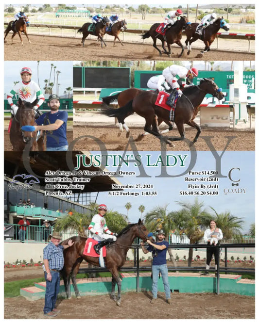 Justin’s Lady - 11-27-24 R04 Tup Turf Paradise