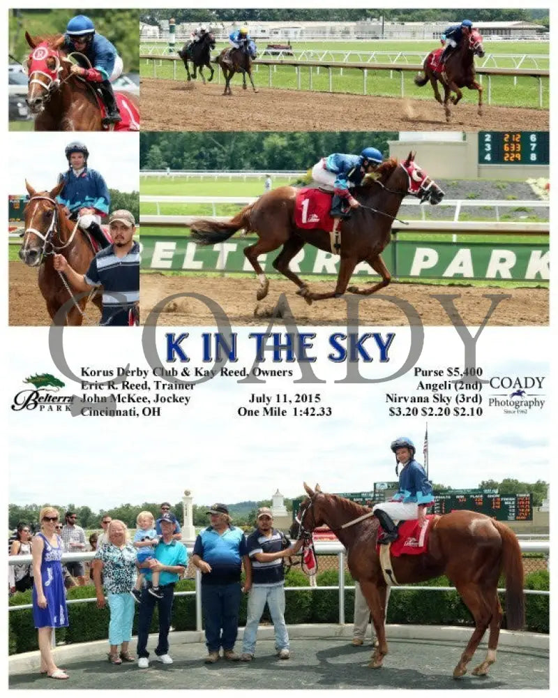 K In The Sky - 071115 Race 03 Btp Belterra Park
