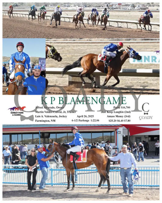 K P BLAMENGAME - 04-26-25 - R08 - SRP SunRay Park