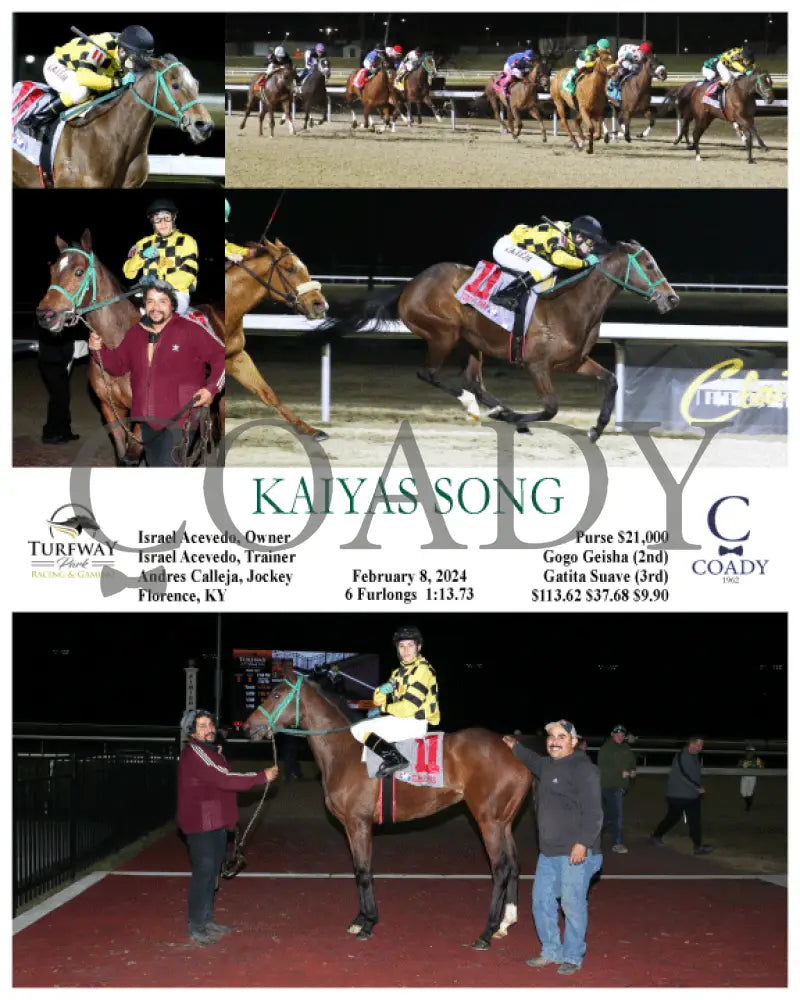 Kaiyas Song - 02-08-24 R05 Tp Turfway Park