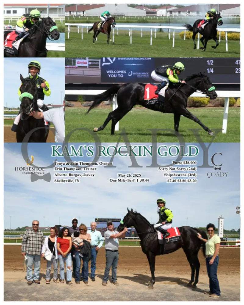 KAM’S ROCKIN GOLD - 05-26-25 - R08 - IND Indiana Grand
